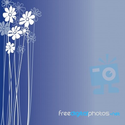 Creative Design With Flowers Stock Image