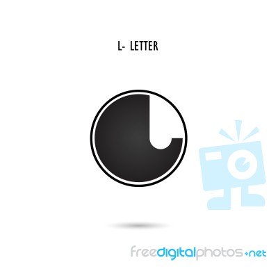 Creative L-letter Icon Abstract Logo Design.l-alphabet Symbol Stock Image