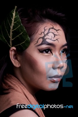 Creative Makeup Stock Photo