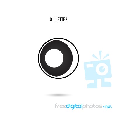 Creative O-letter Icon Abstract Logo Design.o-alphabet Symbol Stock Image