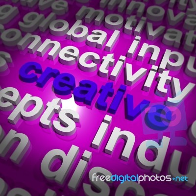 Creative Word Stock Image