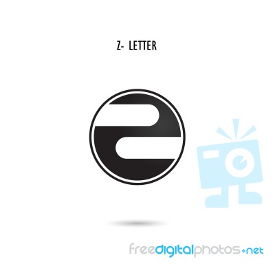 Creative Z-letter Icon Abstract Logo Design.z-alphabet Symbol Stock Image