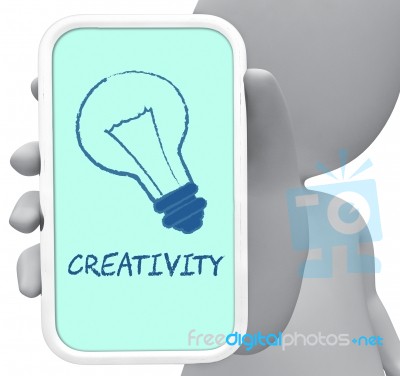 Creativity Online Shows Design Ideas 3d Rendering Stock Image