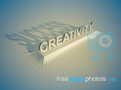 Creativity = Success Stock Image