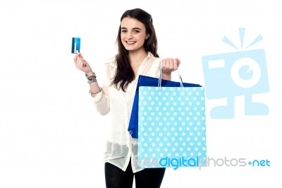 Credit Card, Shopping Made Easy ! Stock Photo