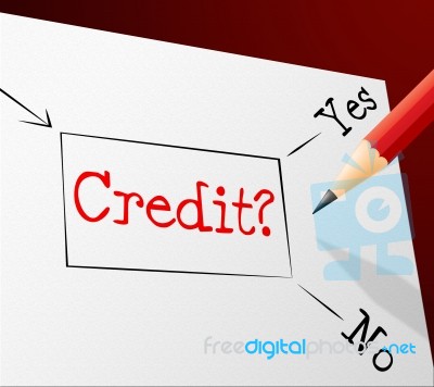 Credit Choice Represents Debit Card And Alternative Stock Image