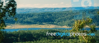 Cressbrook Dam In Biarra, Queensland Stock Photo