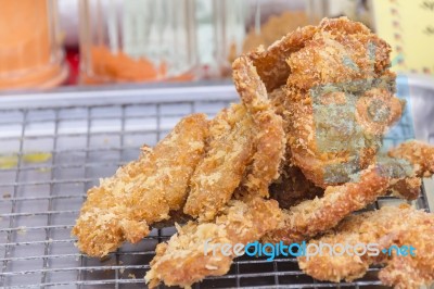 Crispy Fried Chicken Stock Photo