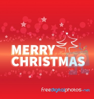 Cristmas Red Card Stock Image