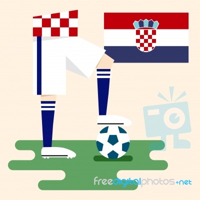 Croatia National Soccer Kits Stock Image