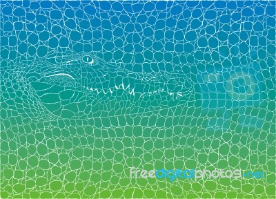 Crocodile Abstract Background Stock Image