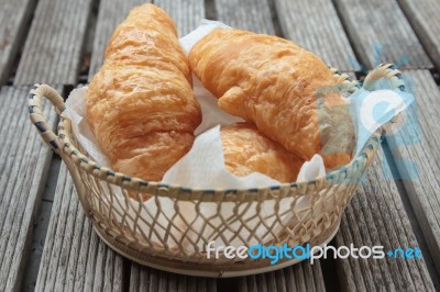 Croissant Bread Stock Photo