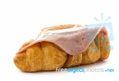 Croissant Hamcheese Stock Photo