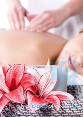 Cropped Image In Beauty Salon Stock Photo