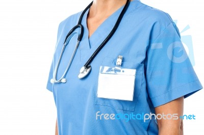 Cropped Image Of A Lady Doctor Stock Photo