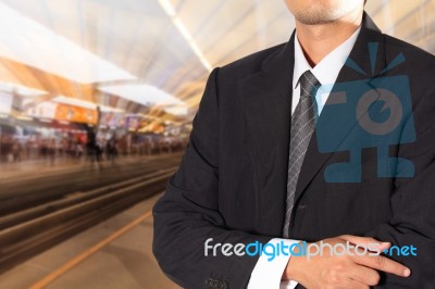 Cropped View Of Businessman Stock Photo