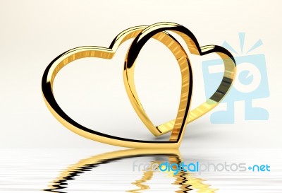 Cross-hearts Stock Image