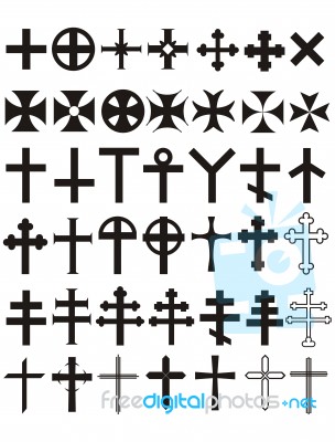 Cross Set Stock Image