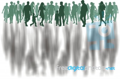 Crowd Of Young People Stock Image