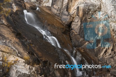 Crows Nest Falls During The Day Stock Photo