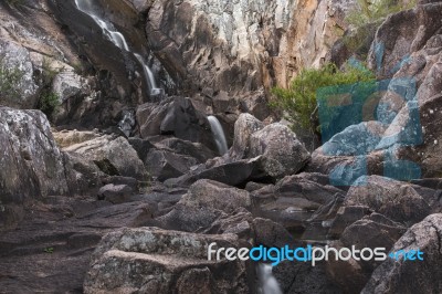 Crows Nest Falls During The Day Stock Photo