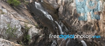 Crows Nest Falls During The Day Stock Photo