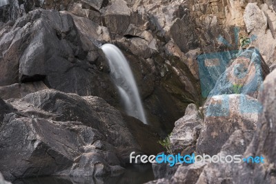 Crows Nest Falls During The Day Stock Photo