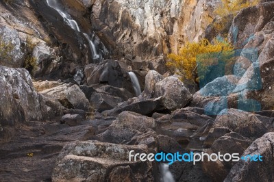 Crows Nest Falls During The Day Stock Photo