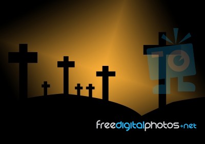 Crucifixes Stock Image