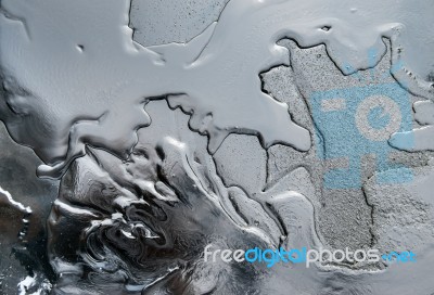 Crude Oil Surface Textured Stock Photo