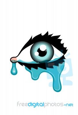 Crying Eye Stock Image