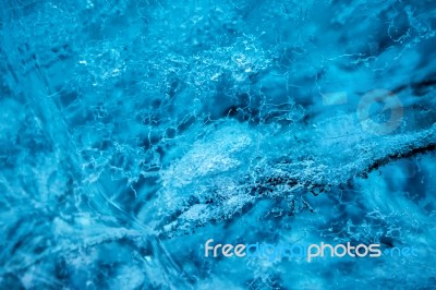 Crystal Ice Cave Near Jokulsarlon Stock Photo