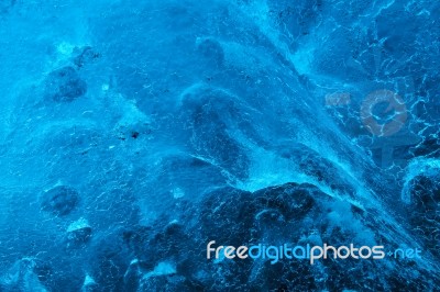 Crystal Ice Cave Near Jokulsarlon Stock Photo