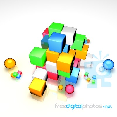 Cubi Cartoon Stock Image