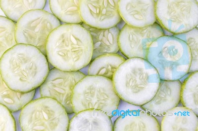 Cucumber On A White Background Stock Photo