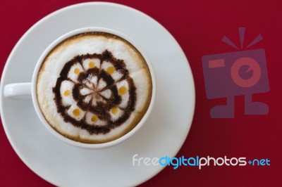 Cup Of Cappuccino Stock Photo