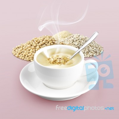 Cup Of Cereal Stock Photo