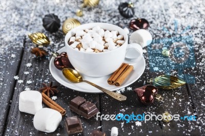 Cup Of Hot Chocolate Stock Photo