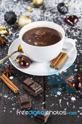 Cup Of Hot Chocolate Stock Photo