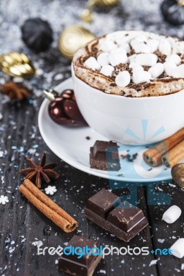 Cup Of Hot Chocolate Stock Photo