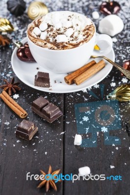 Cup Of Hot Chocolate Stock Photo