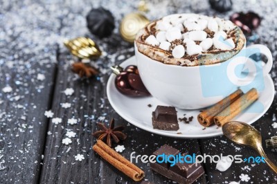 Cup Of Hot Chocolate Stock Photo