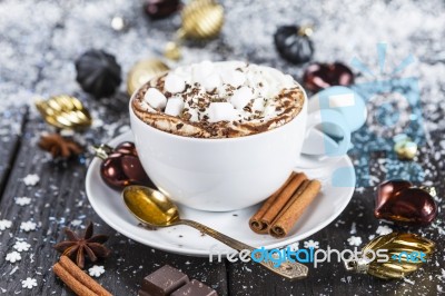 Cup Of Hot Chocolate Stock Photo