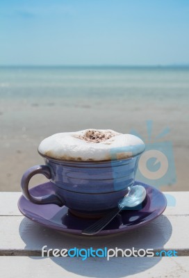 Cup Of Hot Coffee Stock Photo