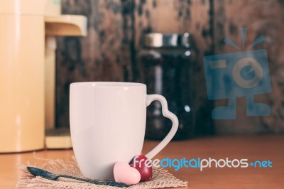 Cup With The Water Heater Stock Photo