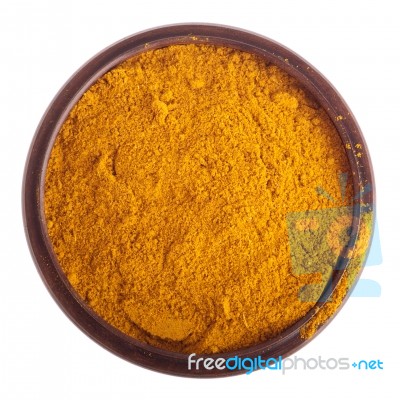 Curcuma On Bowl Stock Photo