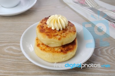 Curd Cheesecakes Stock Photo