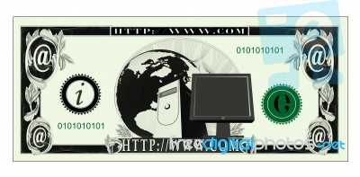 Currency Internet Stock Image