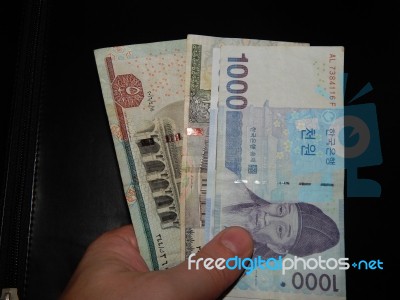 Currency Of Different Countries Of The World, Exchange Rate, Money Pair Stock Photo