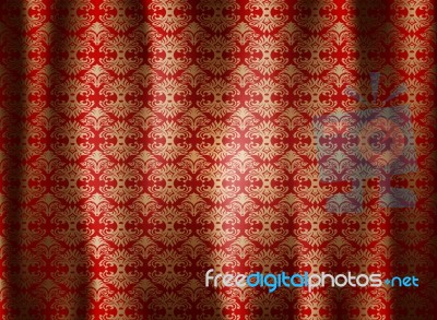 Curtains Pattern Stock Image